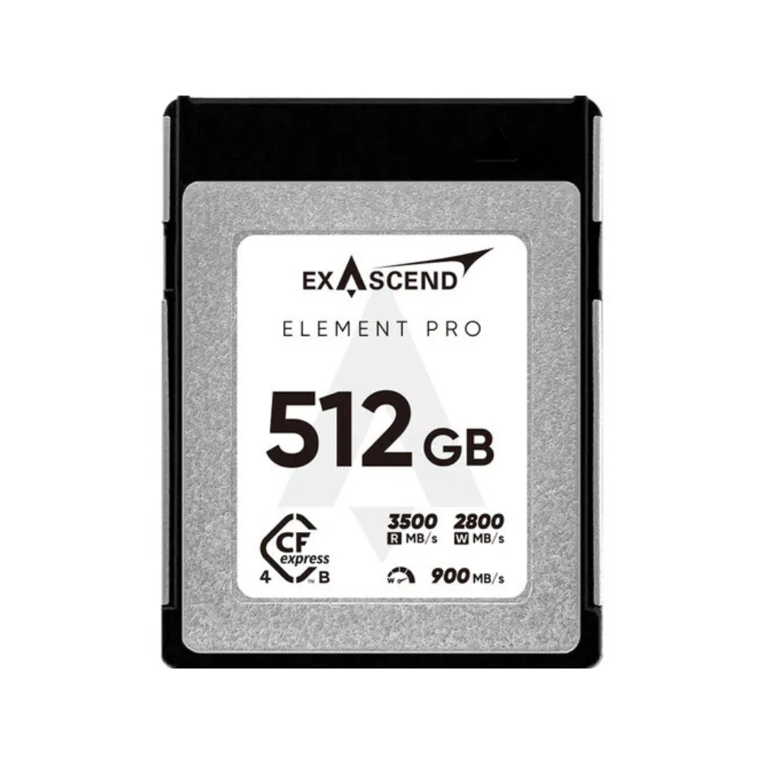 Exascend ELEMENT PRO系列 CFexpress Type B 4.0 記憶卡 512GB