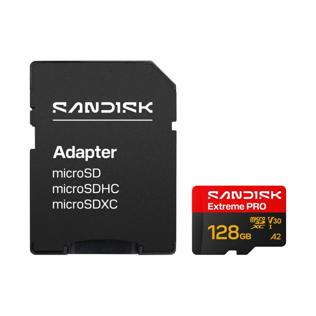 SanDisk Extreme MicroSD 128GB with card adaptor